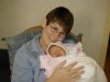 Jen holding Annabelle.
