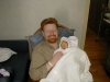 Brock holding Annabelle.
